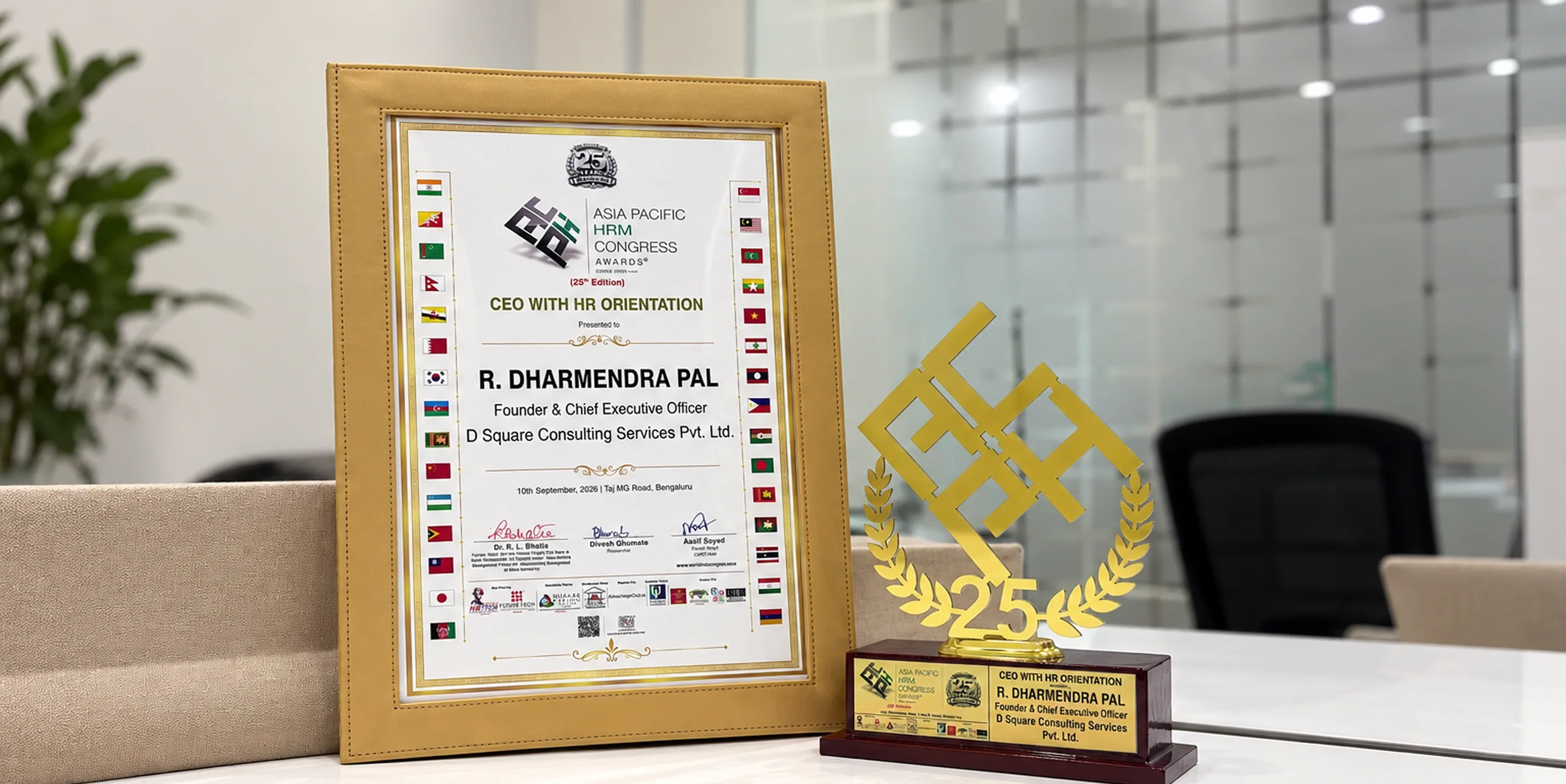 D Square Consulting Services’ Dharmendra Pal Honoured with “CEO With HR Orientation” Award at Asia Pacific HRM Congress & Awards 2026 - Image 2
